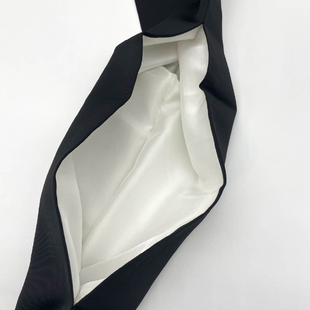 名古屋帯 正絹 Sランク 塩瀬 染め帯 葉っぱ 雫 帯丈359cm ポイント柄 カジュアル 黒系 1124009942310 名古屋仕立て