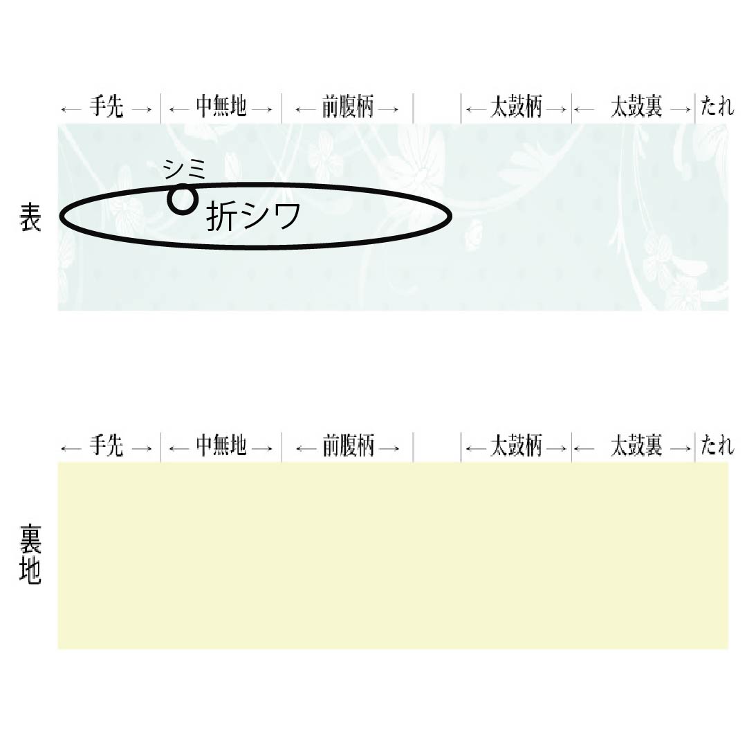名古屋帯 正絹 Aランク 短冊 西陣織 草花模様 帯丈358cm ポイント柄 セミフォーマル 銀系 1124010213322 開き仕立て