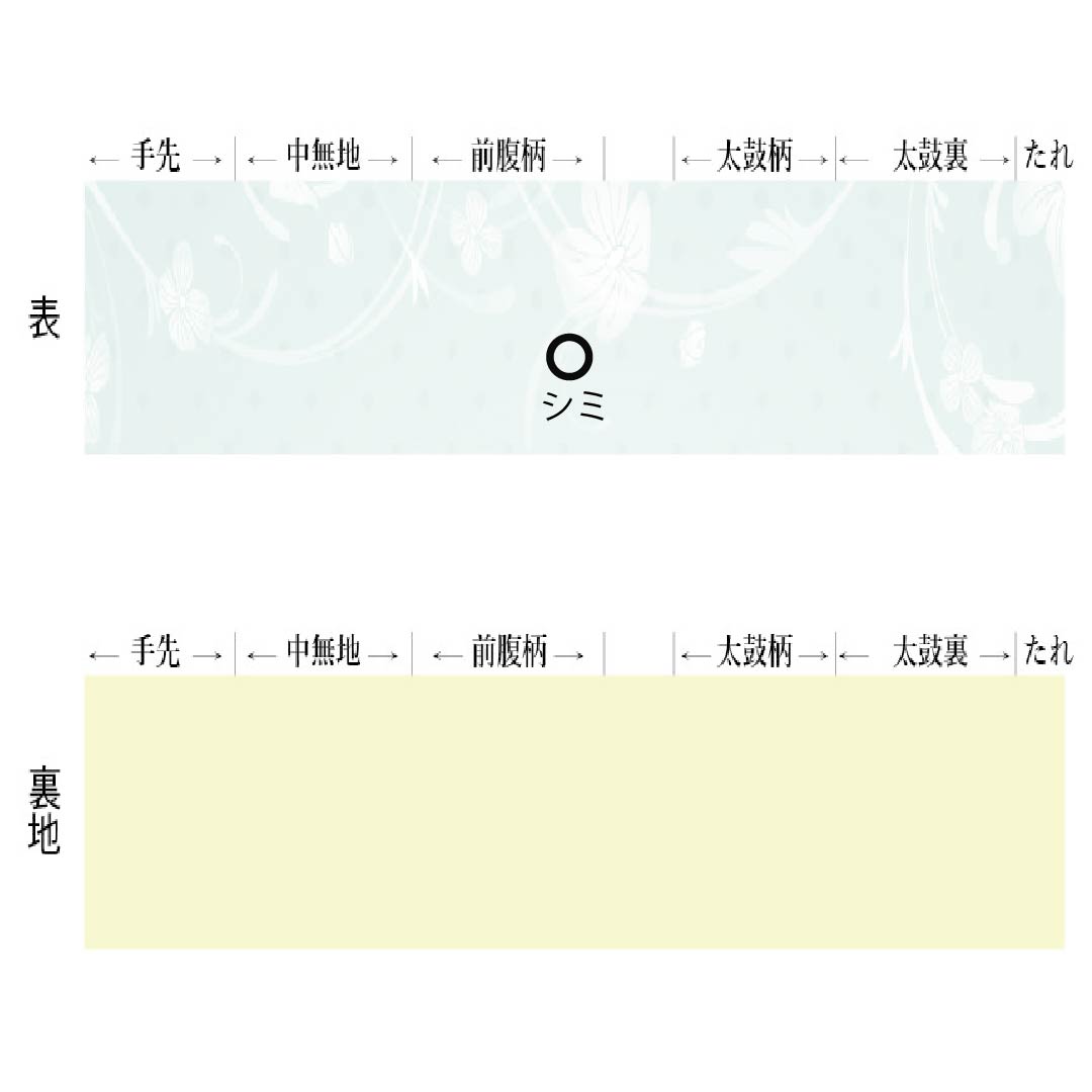 名古屋帯 正絹 Sランク 薄柑子色(うすこうじいろ) 紹巴織 正倉院文様 帯丈350cm 全通 カジュアル 黄系 1124010002323 名古屋仕立て