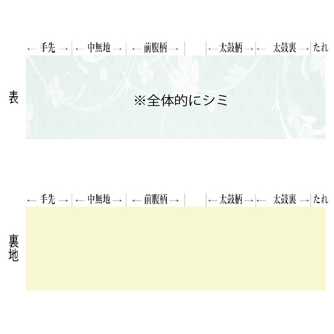 名古屋帯 正絹 Aランク 乳白色(にゅうはくしょく) 京紅型 染め帯 草花模様 帯丈332cm 六通 カジュアル クリーム系 1124009913315 名古屋仕立て