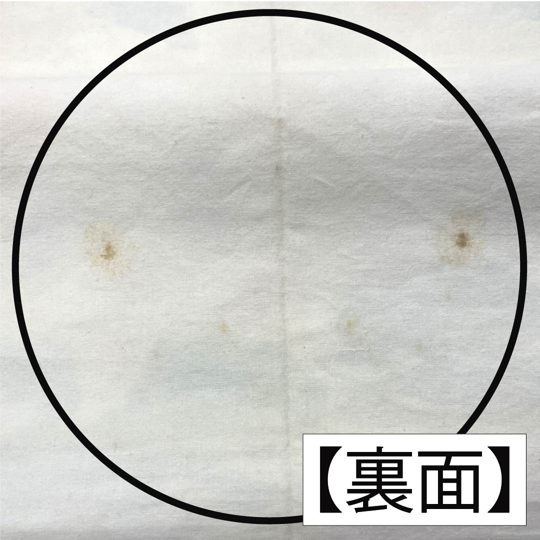 名古屋帯 正絹 Bランク 乳白色(にゅうはくしょく) 京紅型 染め帯 吉祥文様 帯丈402cm 六通 カジュアル クリーム系 1124009924415 松葉仕立て