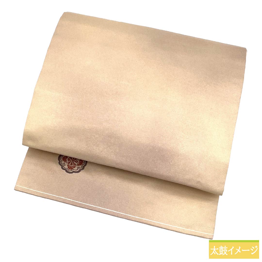 リサイクル着物】名古屋帯 正絹 Sランク 名古屋仕立て 翁茶色（おきな