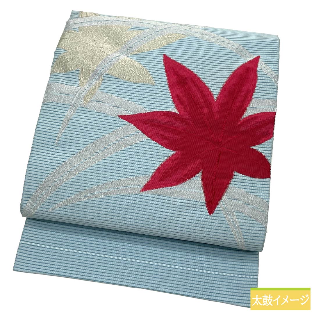 リサイクル着物】名古屋帯 正絹 Aランク 松葉仕立て 瓶覗色（かめ