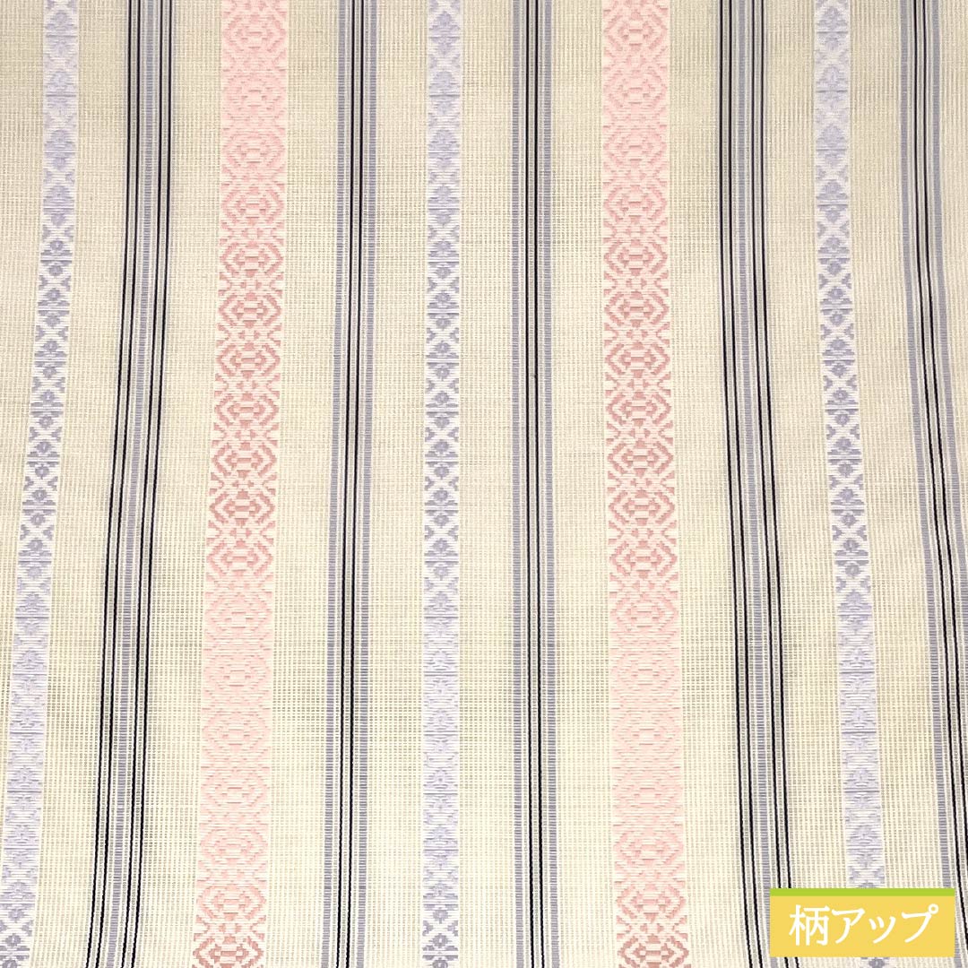 (新品)名古屋帯 正絹 NEWランク 松葉仕立て 象牙色(ぞうげいろ) 夏帯 博多織 献上柄 帯丈384cm 全通 カジュアル ベージュ系 1124013061425