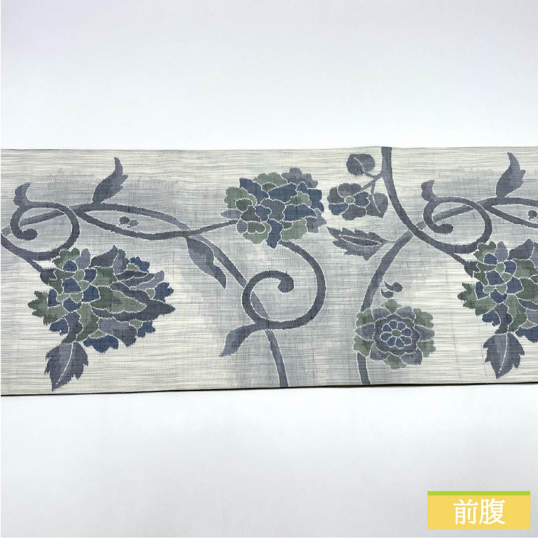 袋帯 正絹 Aランク 紬地 西陣織 唐花模様 帯丈436cm 全通 カジュアル グラデーション系 1123015863399