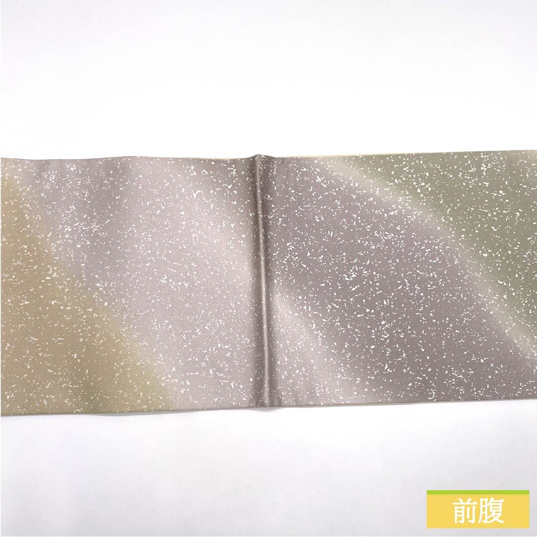 袋帯 正絹 Aランク タタキ染 染め帯 抽象模様 帯丈454cm ポイント柄 セミフォーマル グラデーション系 1123015913499