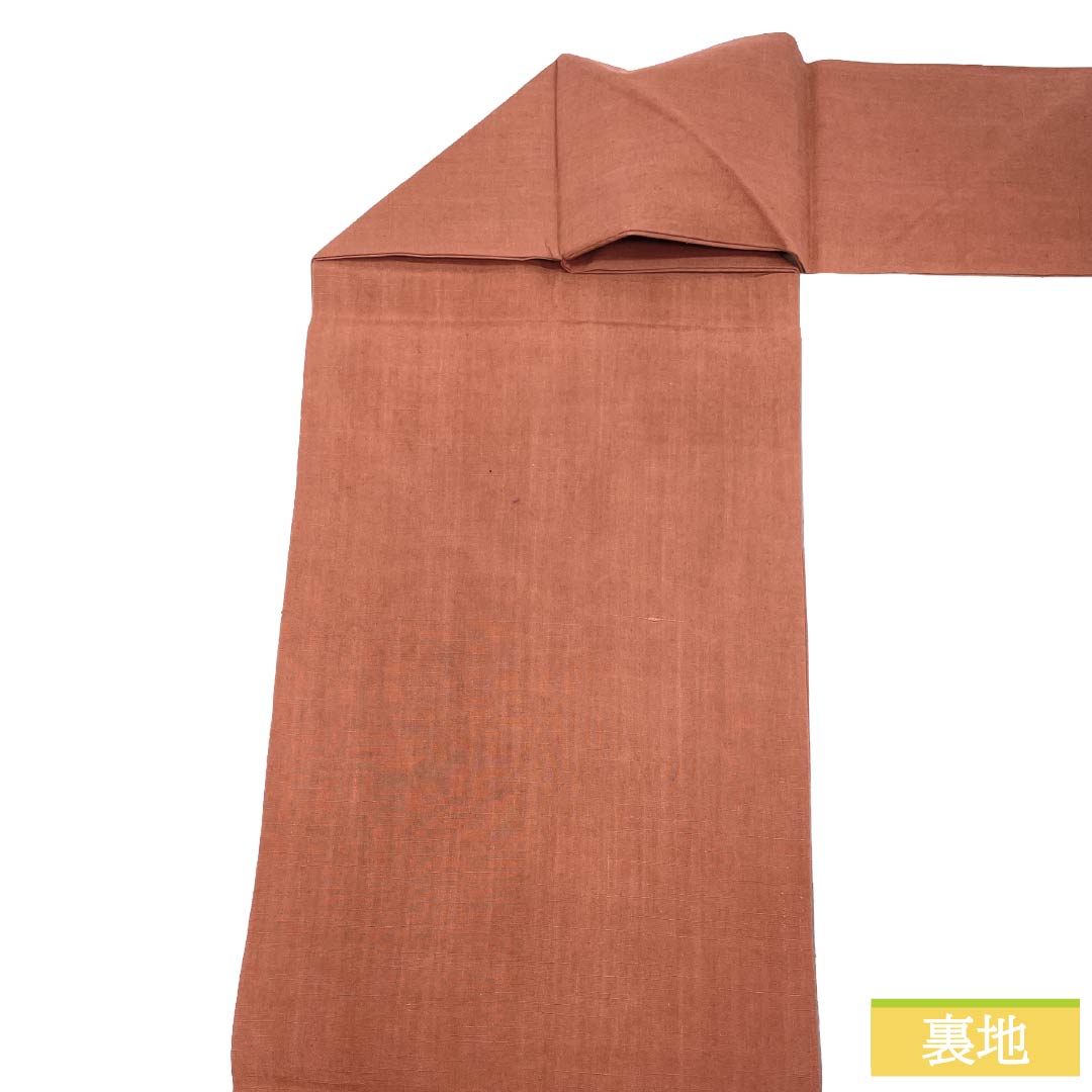 名古屋帯 正絹 Aランク 名古屋仕立て 赤蘇芳色(あかすおういろ) 汕頭刺繍 絞り 古典柄 帯丈359cm ポイント柄 カジュアル ピンク系 1124012553313