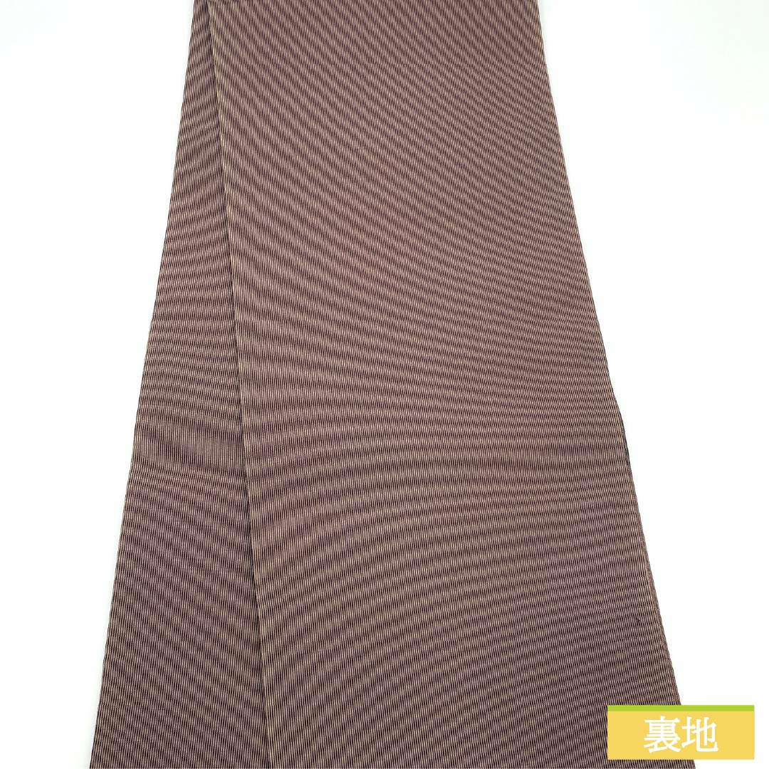 袋帯 正絹 Sランク 草花模様 西陣織 帯丈424cm 六通 カジュアル 紫系 1123015872320