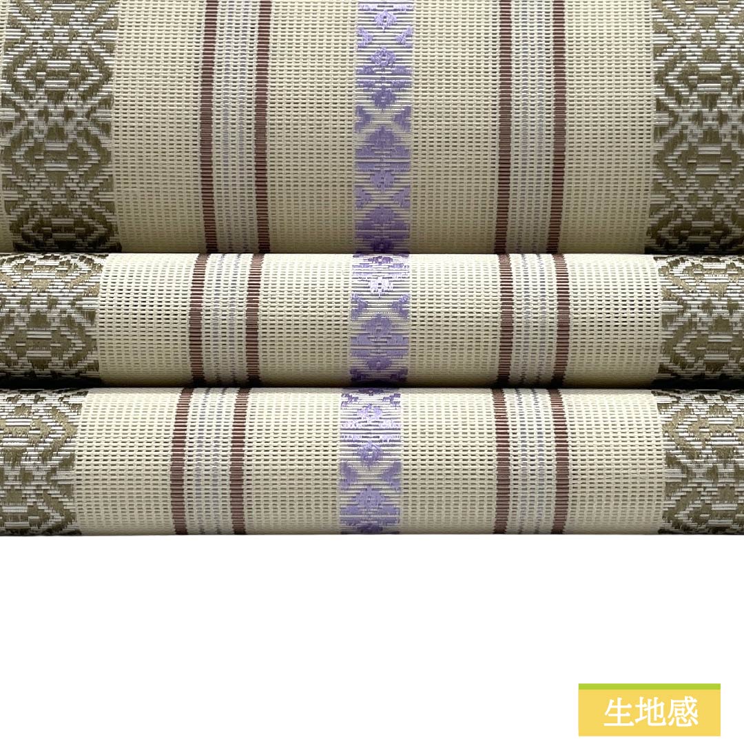 (新品)名古屋帯 正絹 NEWランク 松葉仕立て 練色(ねりいろ) 本場筑前博多織 八寸なごや帯 献上柄 帯丈373cm 全通 カジュアル ベージュ系 1124014211325