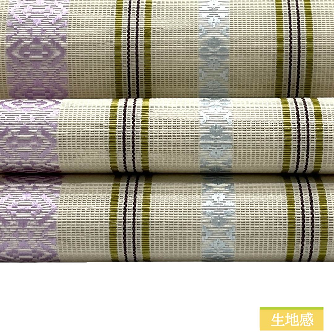 (新品)名古屋帯 正絹 NEWランク 松葉仕立て 練色(ねりいろ) 本場筑前博多織 八寸なごや帯 献上柄 帯丈373cm 全通 カジュアル ベージュ系 1124014151325