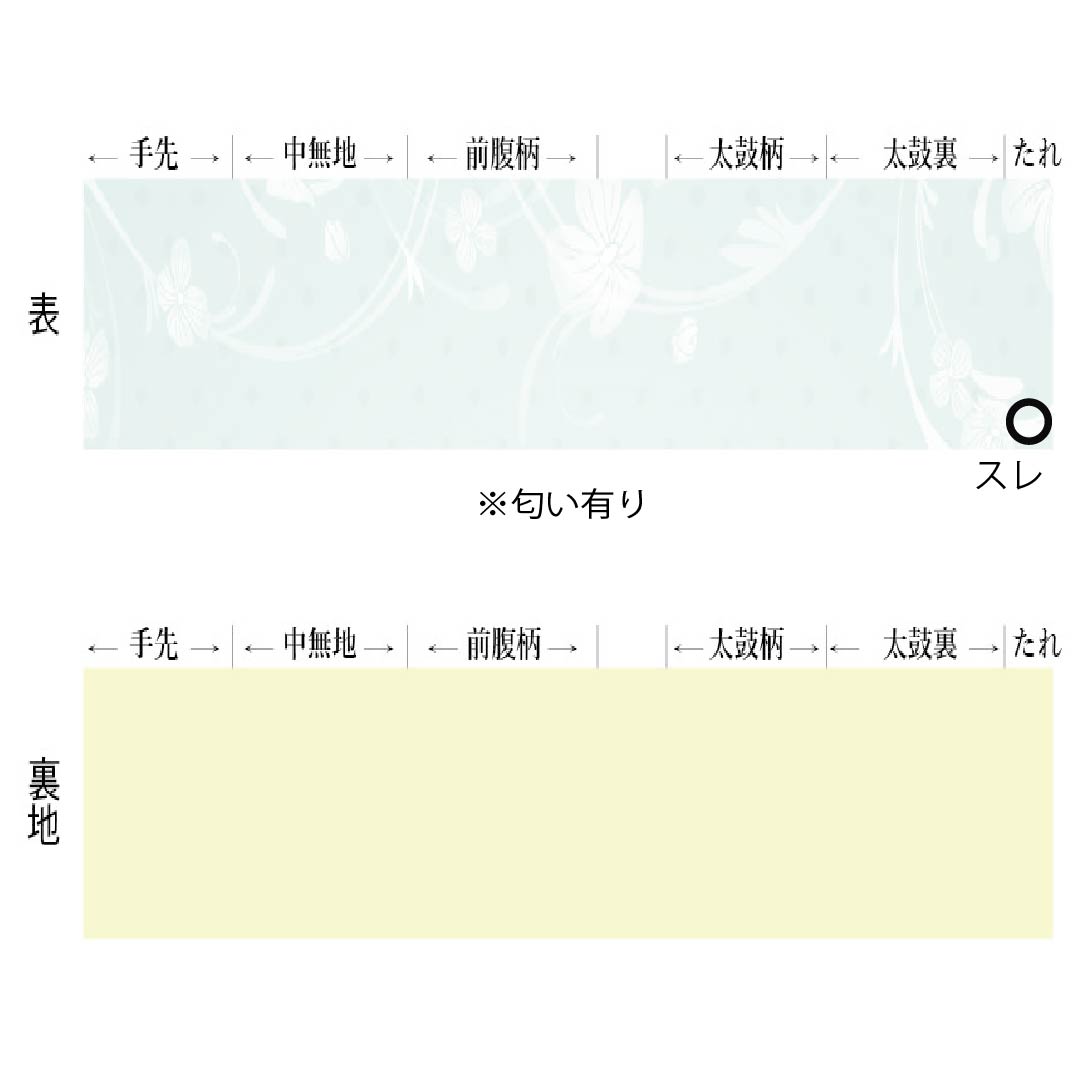 (京袋帯)名古屋帯 正絹 Aランク 丁子色(ちょうじいろ) 京紅型 草花模様 古典柄 帯丈348cm 六通 カジュアル ベージュ系 1124011123325 名古屋仕立て