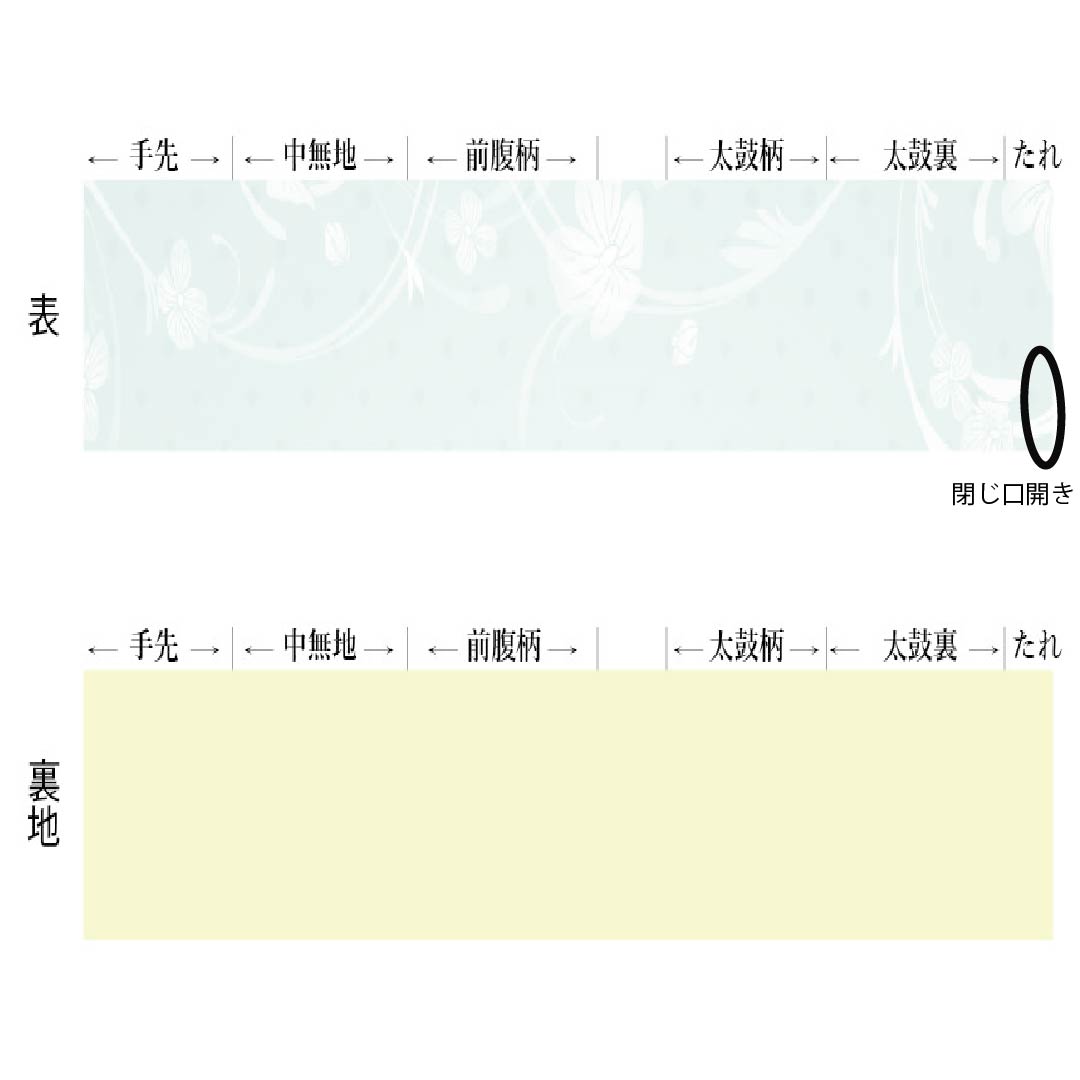 名古屋帯 ポリエステル Sランク 開き仕立て 横段 幾何学模様 帯丈374cm 六通 カジュアル グレー系 1124013632322