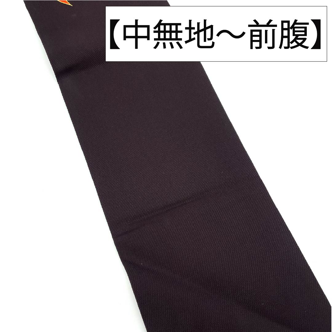 名古屋帯 正絹 Aランク 名古屋仕立て 紫黒色(しこくしょく) 作家物 花柄 牡丹 帯丈365cm ポイント柄 セミフォーマル 紫系 1124011703320