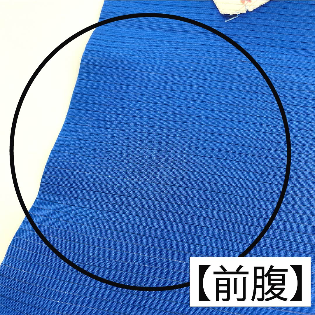 名古屋帯 正絹 Aランク 名古屋仕立て 碧瑠璃色(へきるりいろ) 夏帯 扇 花柄 帯丈362cm ポイント柄 カジュアル 青系 1124012993317