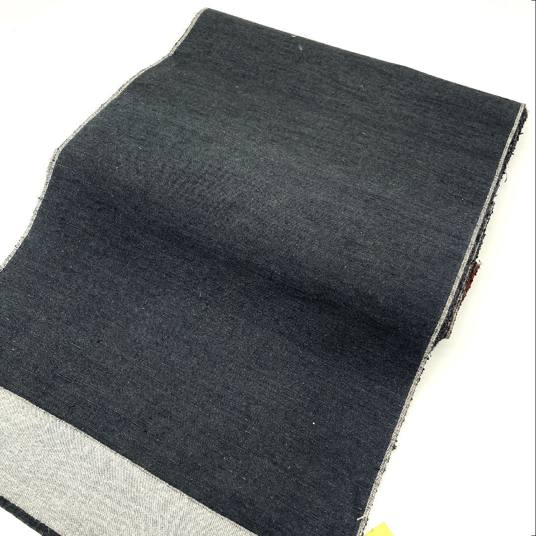 反物 男物 正絹 手織り紬 アンサンブル Sランク 黒系 1130000172910