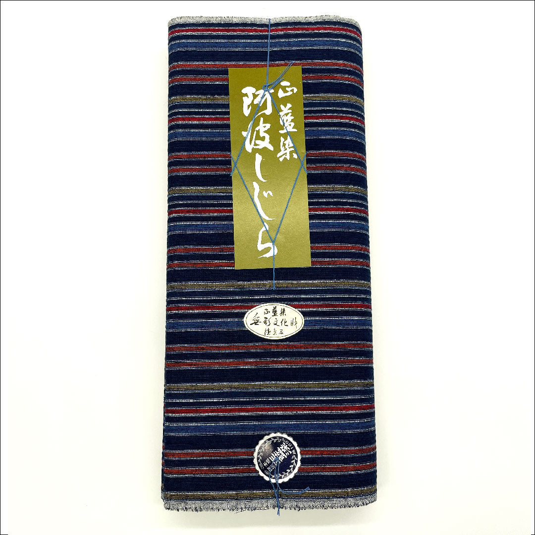 Yukata cloth, cotton, Awa Shijira, Important Intangible Cultural Property, genuine indigo dye, S rank, navy blue, 1130000392918