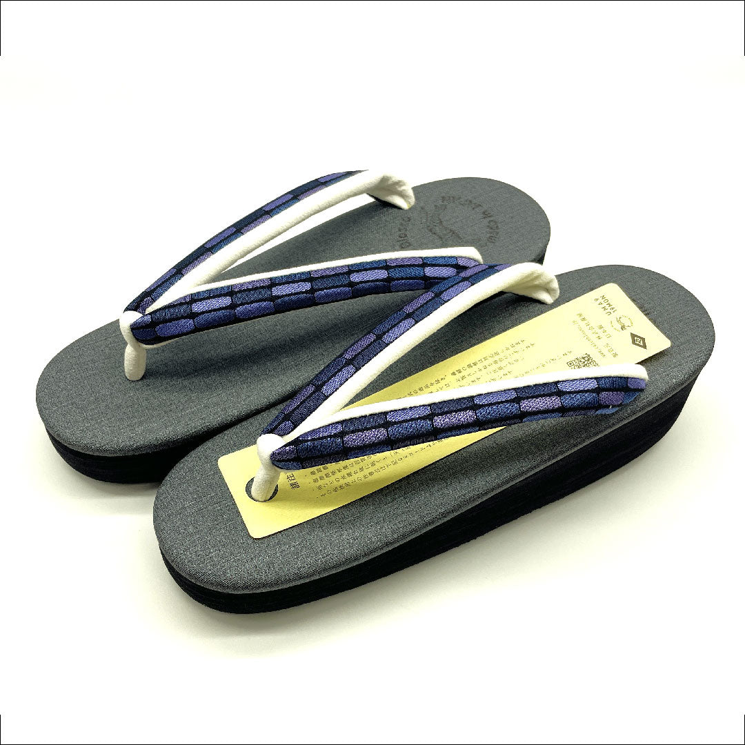 (新品未使用品)カレンブロッソ カフェ草履 Mサイズ グレー系 NEWランク 1122000521322