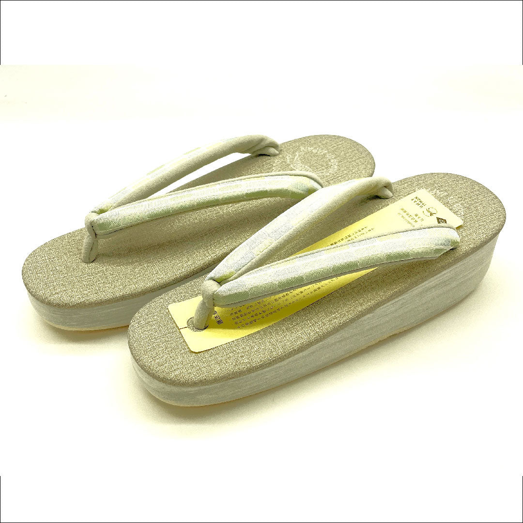 (新品未使用品)カレンブロッソ カフェ草履 Lサイズ グレー系 NEWランク 1122000731422