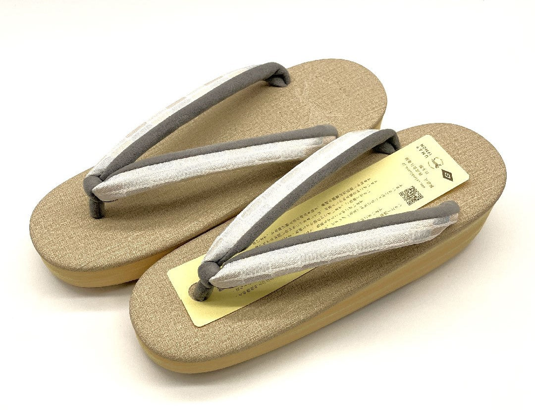 (新品未使用品)カレンブロッソ カフェ草履 Mサイズ グレー系 NEWランク 1122000541322
