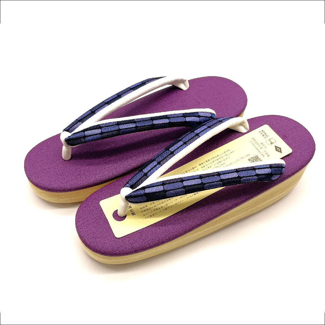 (新品未使用品)カレンブロッソ カフェ草履 Mサイズ 紫系 NEWランク 1122000571320
