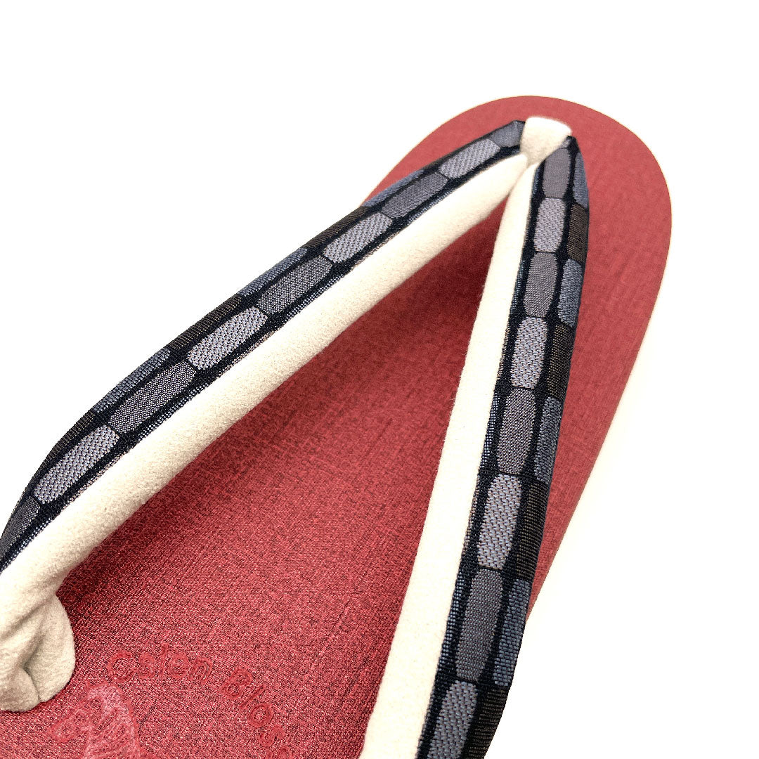 (新品未使用品)カレンブロッソ カフェ草履 Mサイズ 赤系 NEWランク 1122000511312