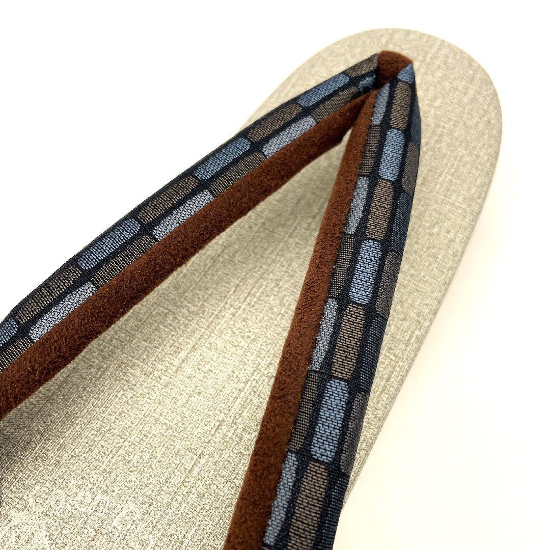 (新品未使用品)カレンブロッソ カフェ草履 Mサイズ グレー系 NEWランク 1122000501322