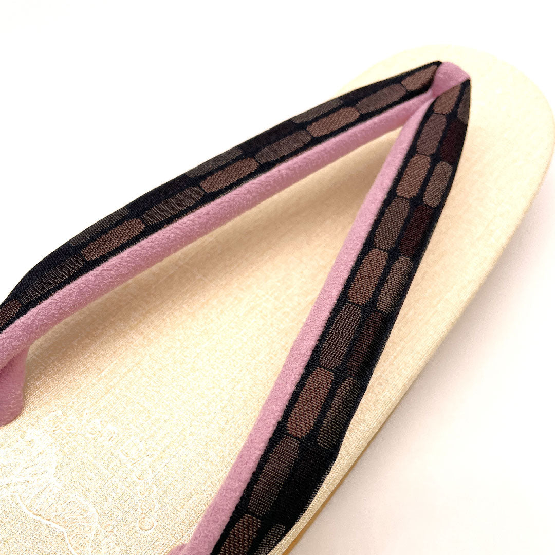 (新品未使用品)カレンブロッソ カフェ草履 Lサイズ クリーム系 NEWランク 1122000351415