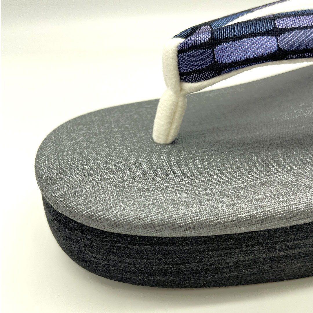 (新品未使用品)カレンブロッソ カフェ草履 Mサイズ グレー系 NEWランク 1122000521322