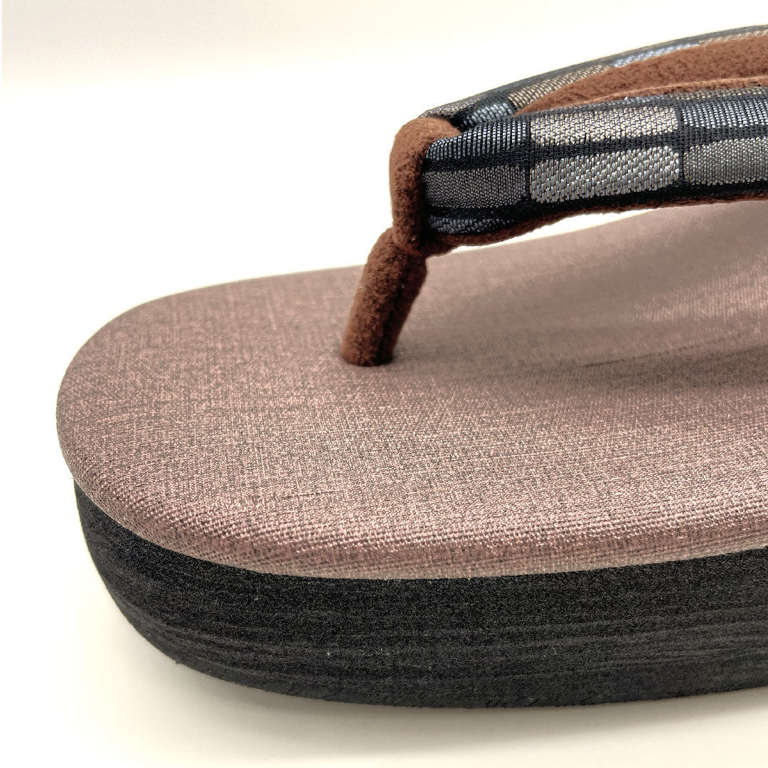 (Brand new, unused) Karen Blosso Cafe Sandals, Size L, Brown, NEW Rank, 1122000871414