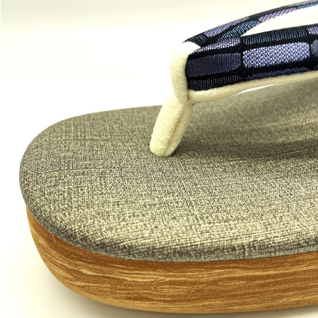 (新品未使用品)カレンブロッソ カフェ草履 Lサイズ グレー系 NEWランク 1122000711422