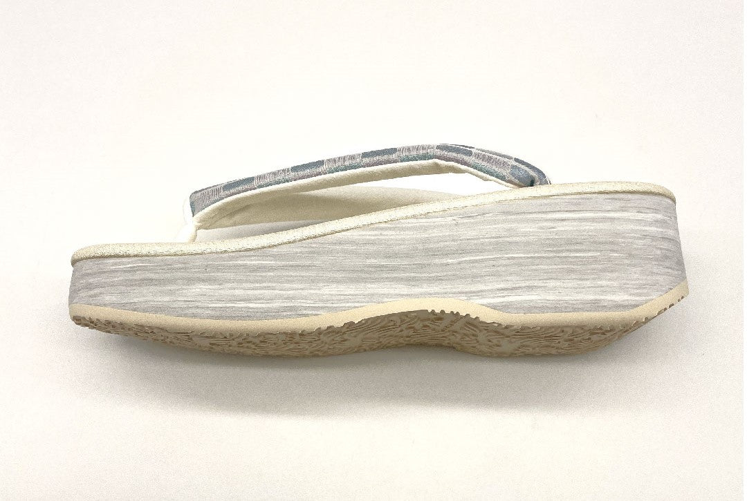 (Brand new, unused) Karen Blosso Cafe Sandals, Size L, White, NEW Rank, 1122000881411