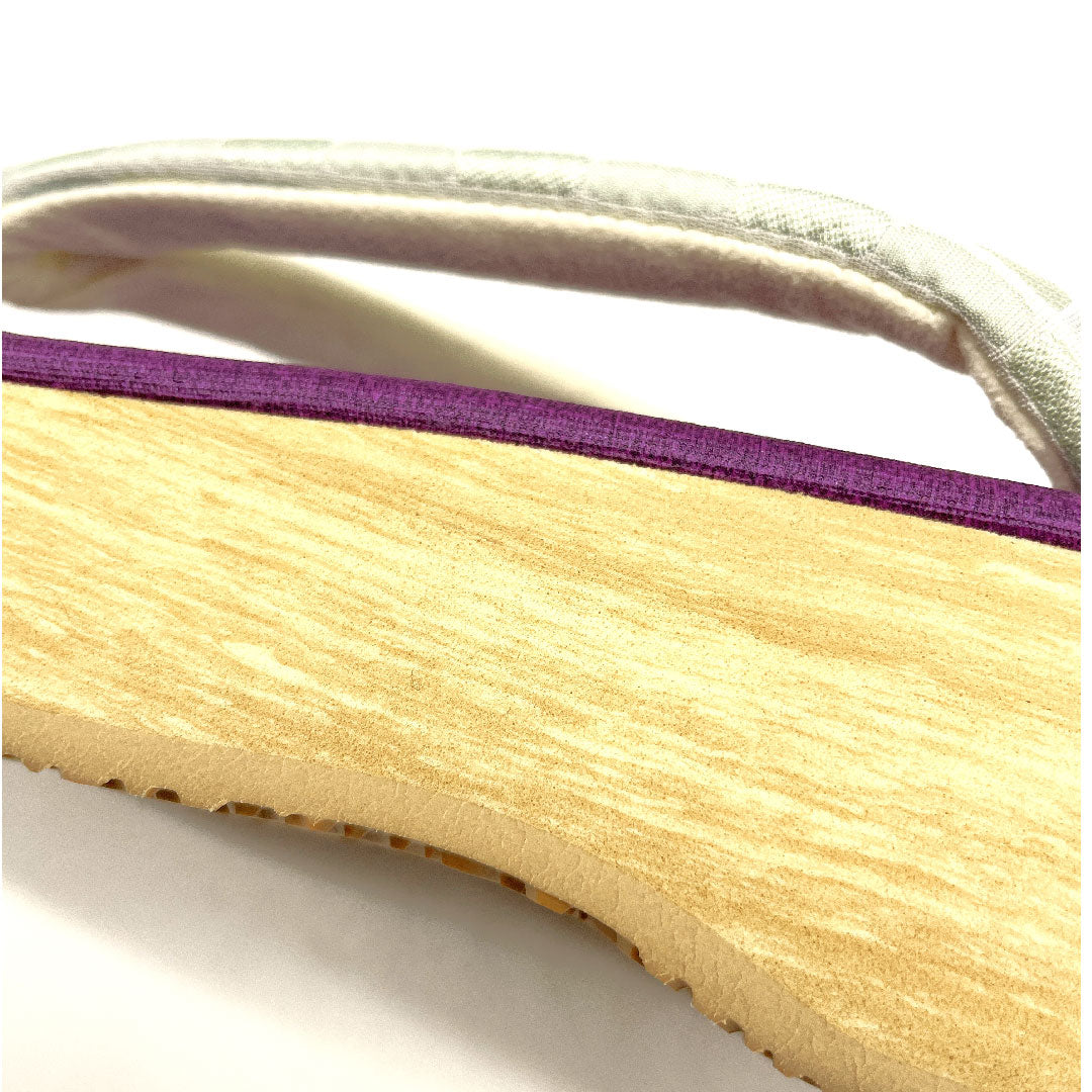 (新品未使用品)カレンブロッソ カフェ草履 Mサイズ 紫系 NEWランク 1122000601320