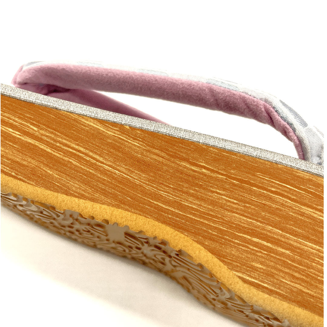 (新品未使用品)カレンブロッソ カフェ草履 Mサイズ グレー系 NEWランク 1122000631322