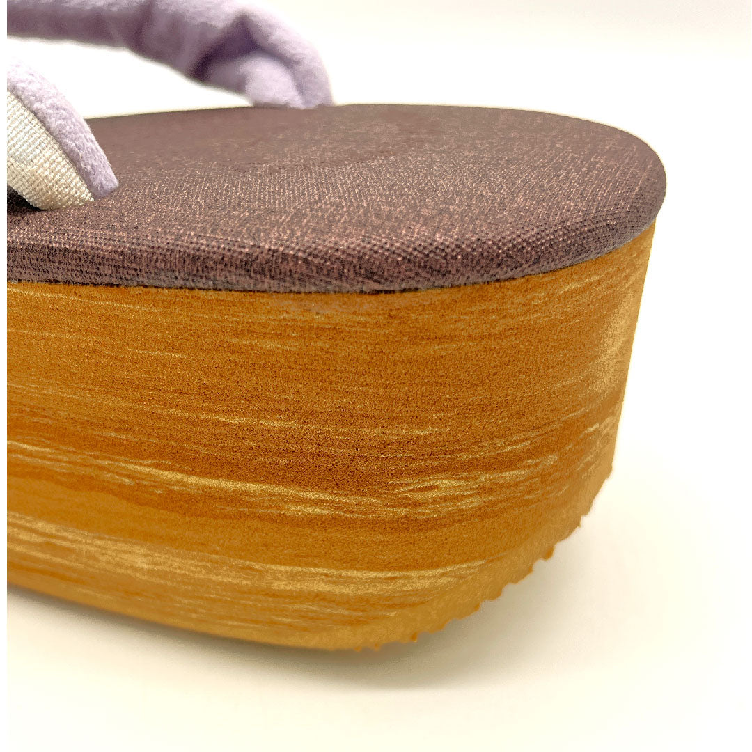 (新品未使用品)カレンブロッソ カフェ草履 Lサイズ 紫系 NEWランク 1122000471420