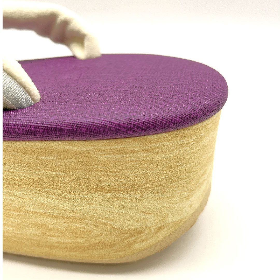 (新品未使用品)カレンブロッソ カフェ草履 Mサイズ 紫系 NEWランク 1122000601320