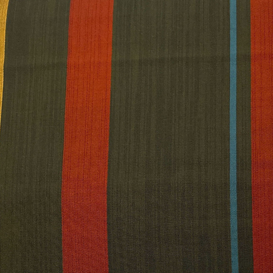 袋帯 縞模様 帯丈444cm 正絹 Sランク 全通 カジュアル グラデーション系 1123001582399