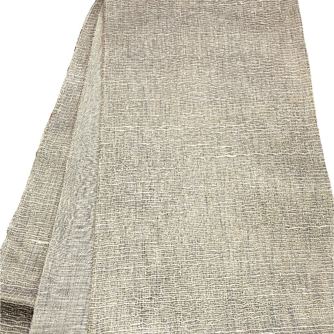 袋帯 すくい織り 幾何学模様 単衣 帯丈453cm 正絹 Sランク ポイント柄 カジュアル グレー系 1123001852422