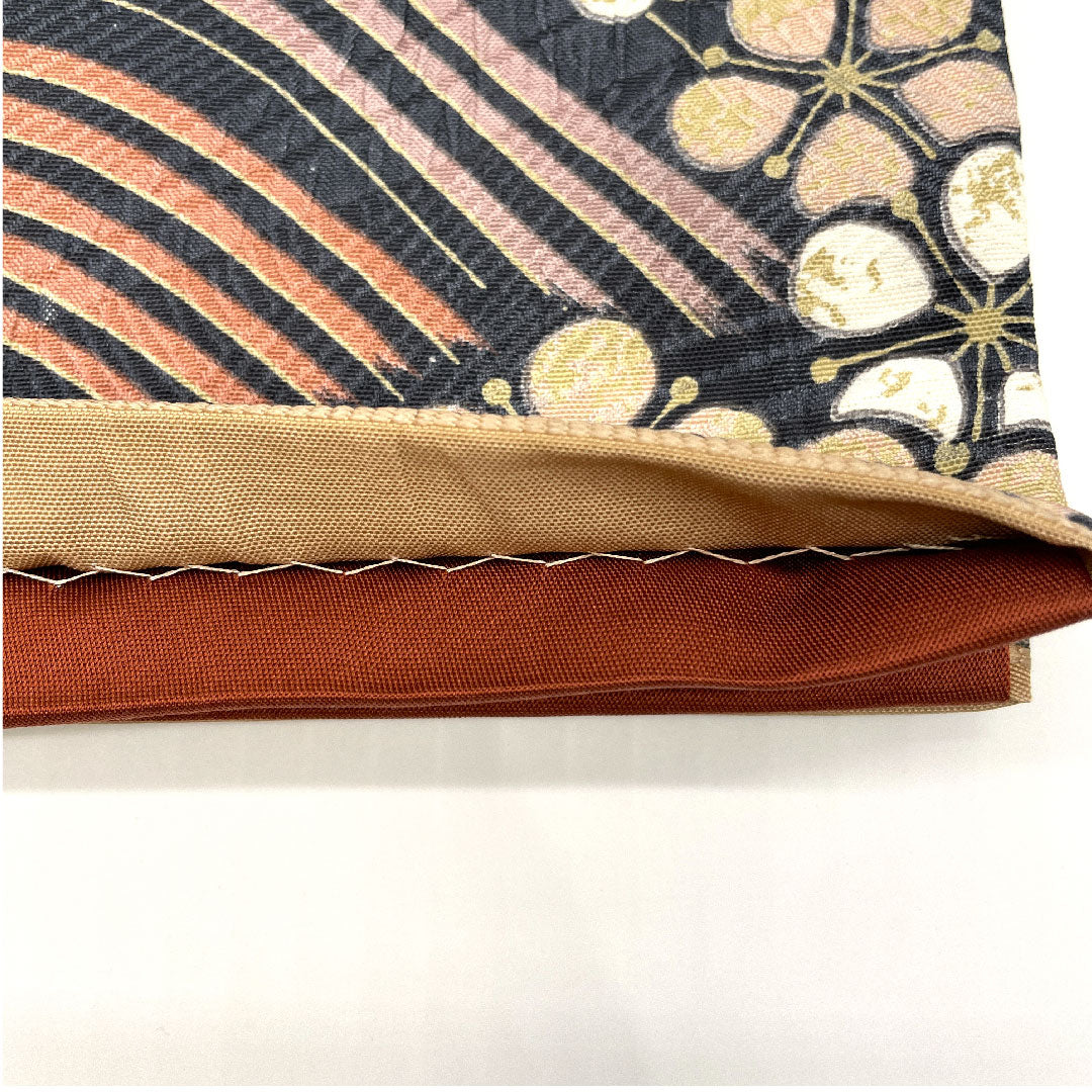 Fukuro Obi, Hosho, Plant-dyed, Fukure-ori, Length 442cm, Pure Silk, S-Rank, Full-length, Casual, Brown, 1123001552314