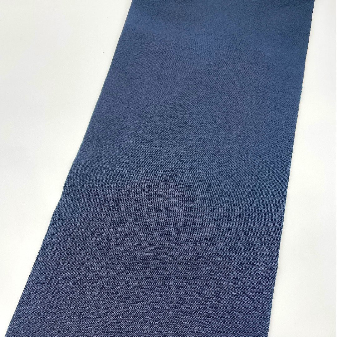 名古屋帯 縮緬地 菊模様 帯丈361cm 正絹 Bランク 全通 カジュアル クリーム系 1124000314315 名古屋仕立て