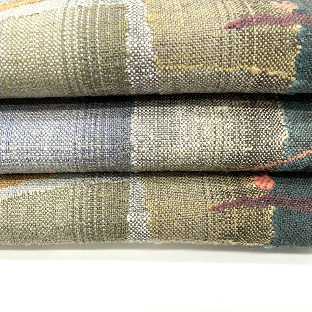 名古屋帯 渡文製 手織り真綿紬 露芝模様 帯丈360cm 正絹 Aランク 全通 カジュアル クリーム系 1124000364315 名古屋仕立て