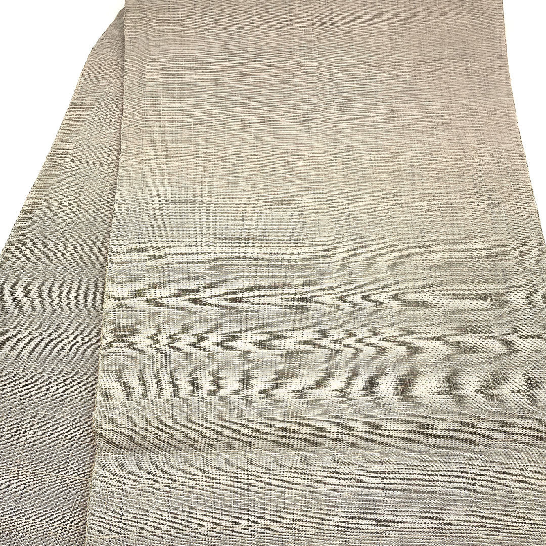 袋帯 すくい織り 幾何学模様 単衣 帯丈453cm 正絹 Sランク ポイント柄 カジュアル グレー系 1123001852422