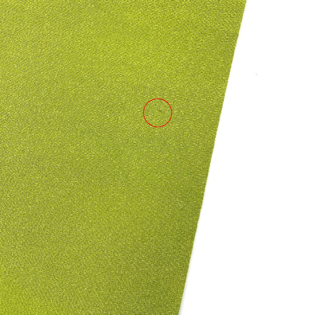 名古屋帯 縮緬地 荒波 菖蒲 帯丈372.5cm 正絹 Sランク ポイント柄 カジュアル 緑系 1124000262319 名古屋仕立て