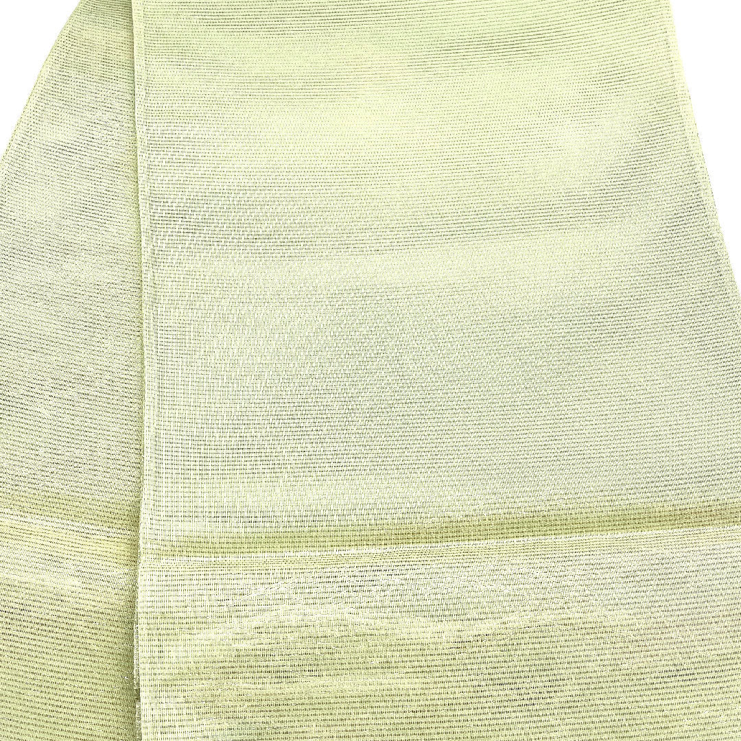 (未仕立)袋帯 西陣まいづる 絽 夏帯 秋草 帯丈442cm 正絹 Sランク 六通 フォーマル 緑系 1123002392319