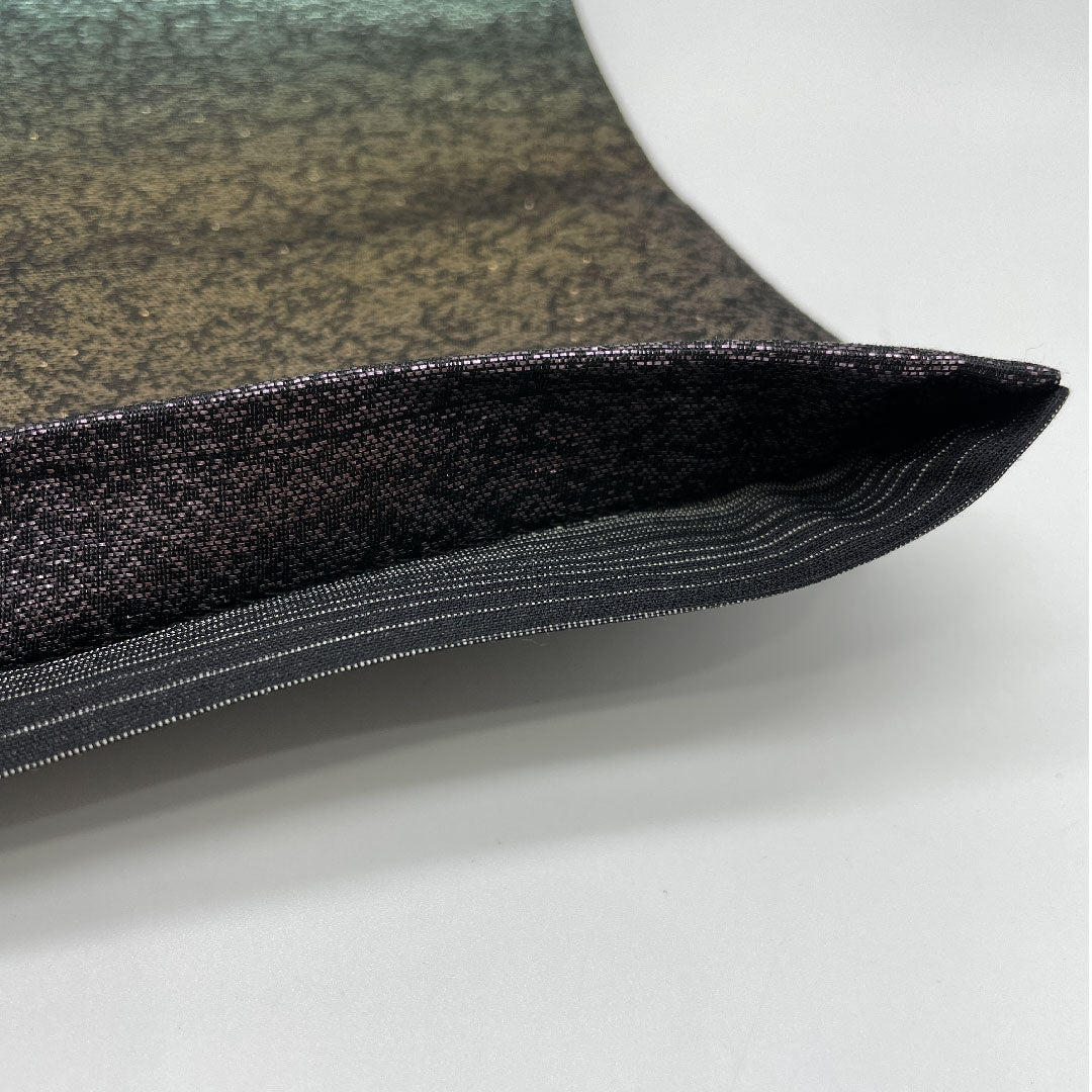 袋帯 蔦 橘 折りボカシ 帯丈442cm 正絹 Sランク ポイント柄 セミフォーマル 紫系 1123000942320