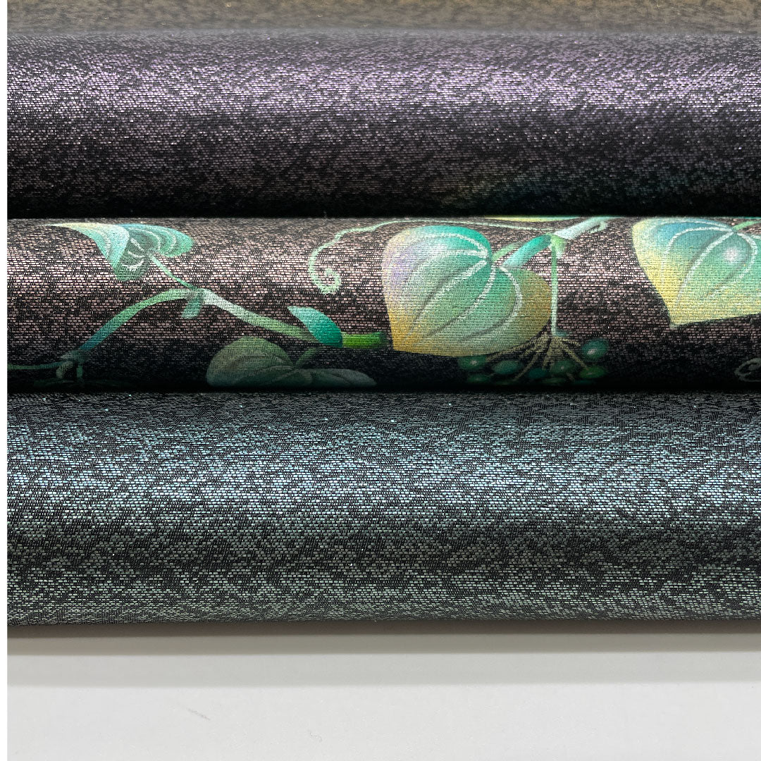 袋帯 蔦 橘 折りボカシ 帯丈442cm 正絹 Sランク ポイント柄 セミフォーマル 紫系 1123000942320