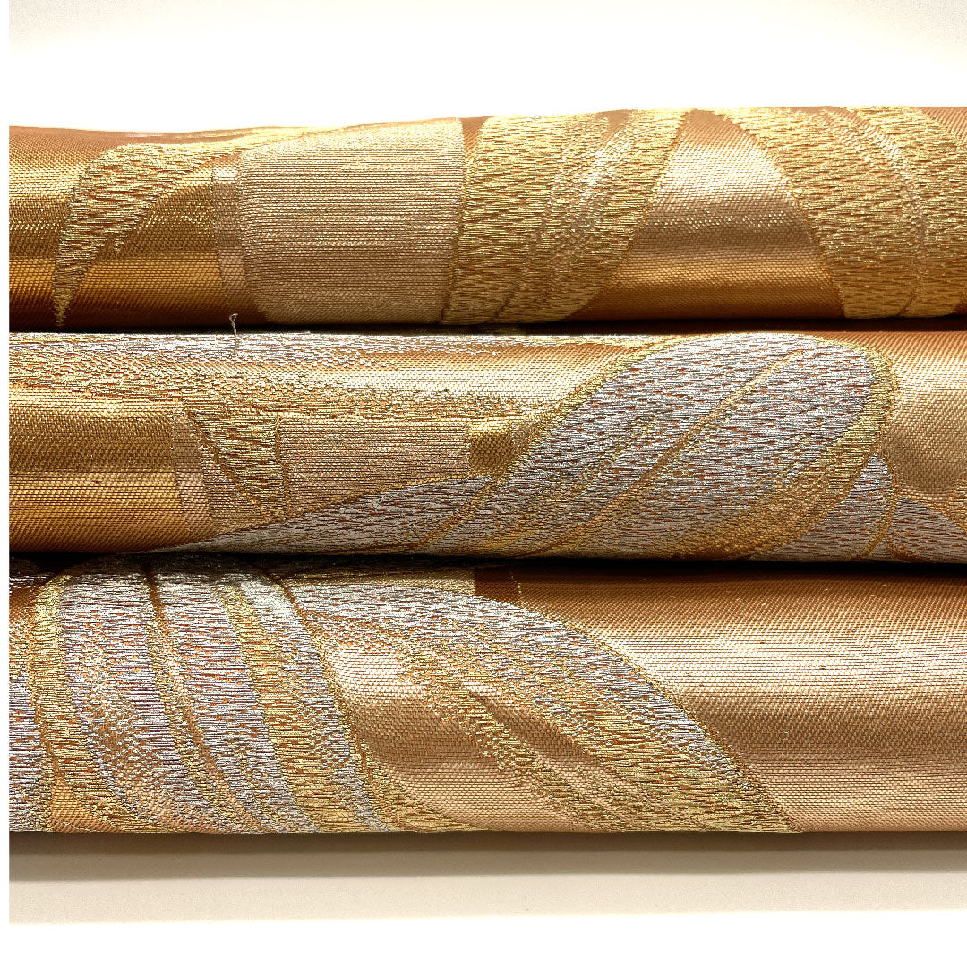 袋帯 竹 帯丈416cm 正絹 Aランク 六通 フォーマル 金系 1123000923321
