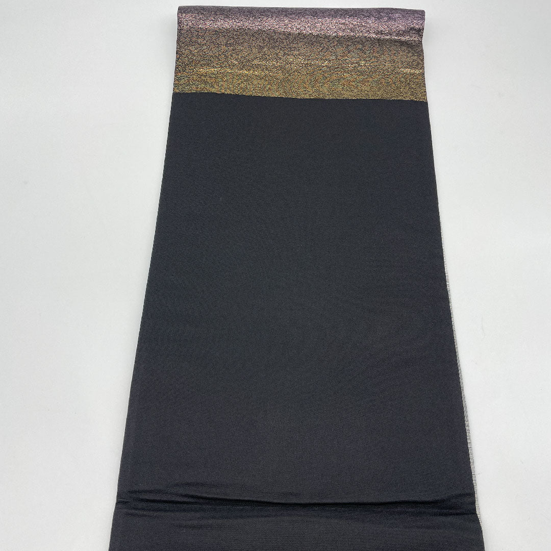 袋帯 蔦 橘 折りボカシ 帯丈442cm 正絹 Sランク ポイント柄 セミフォーマル 紫系 1123000942320