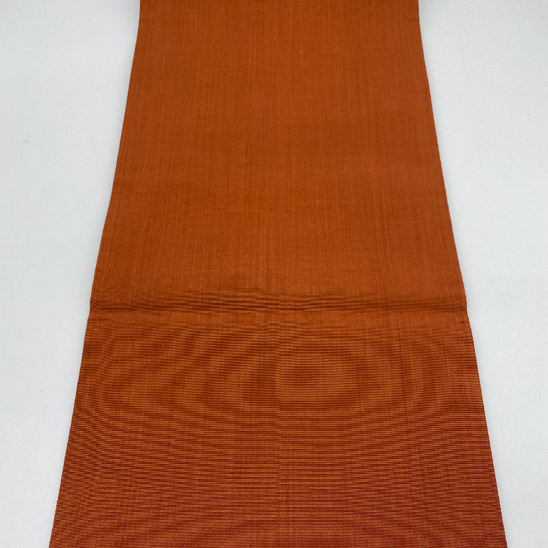 袋帯 斜め取り 帯丈432cm 正絹 Sランク 六通 カジュアル 茶系 1123000932314