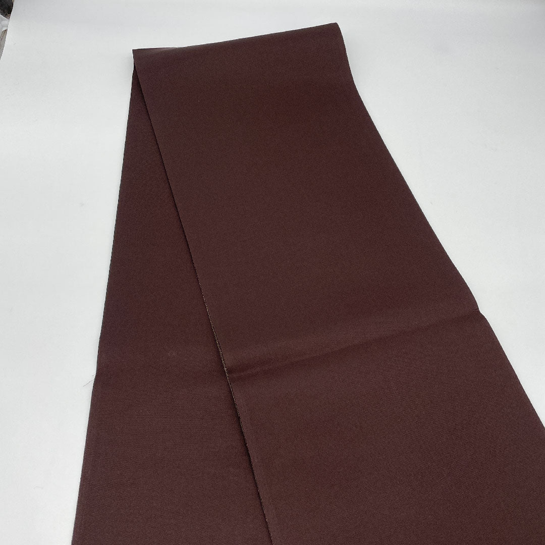 Fukuro Obi (Sash) with Geometric Pattern, Length 442cm, Pure Silk, S Rank, Six-way, Casual, Brown, 1123000772314