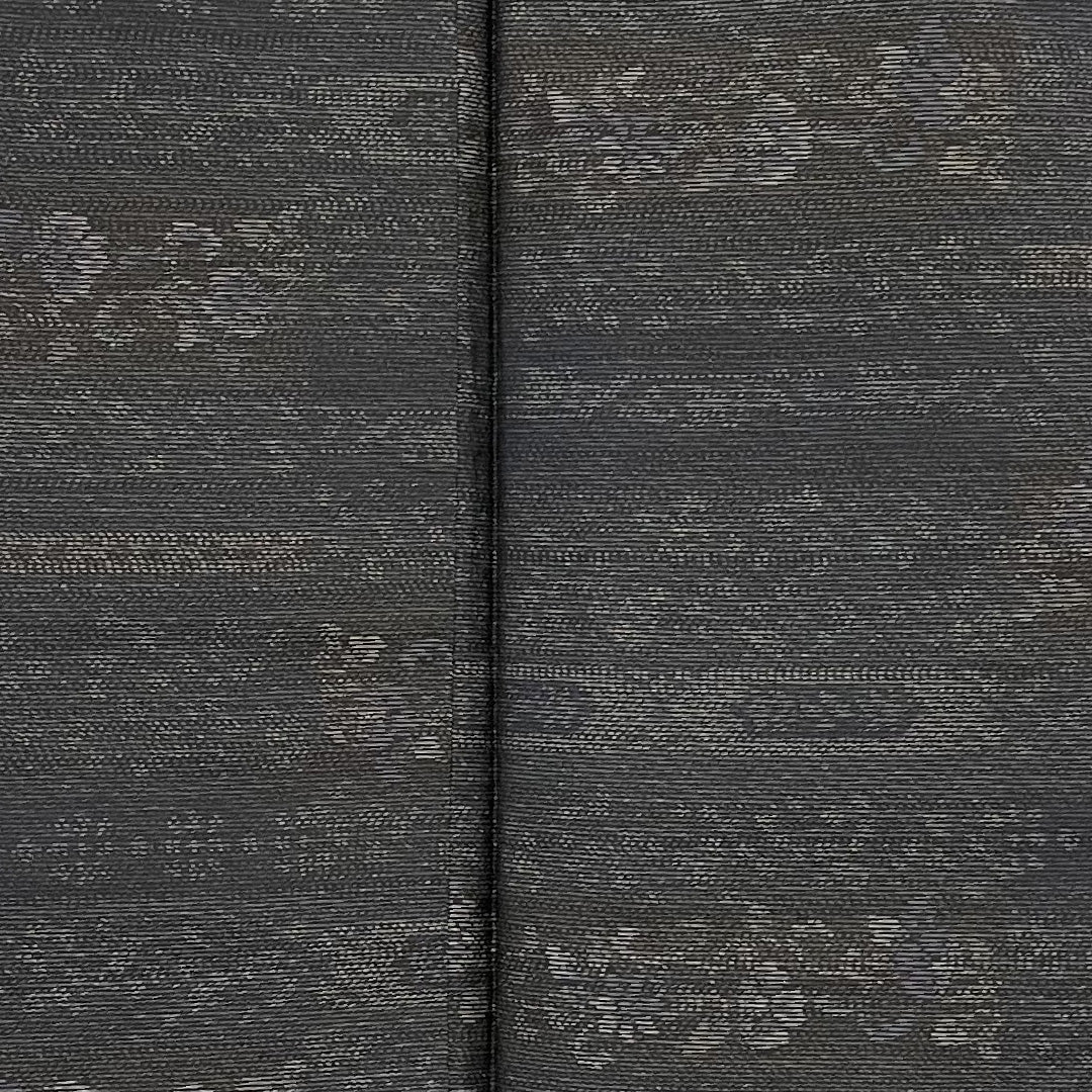 大島紬 身丈158cm 裄丈65cm 花横段 正絹 美品 袷 ブラック 1116000103310